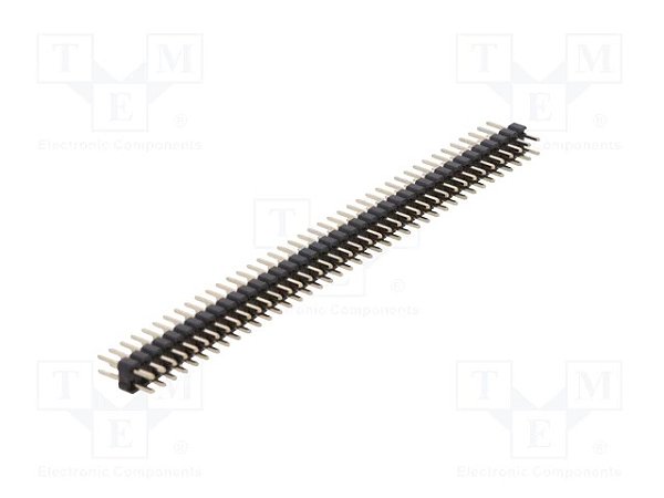 Barra de Pinos Macho Dupla 2x40 2,00mm DS1025-05-2×40P8BV1 para PCB