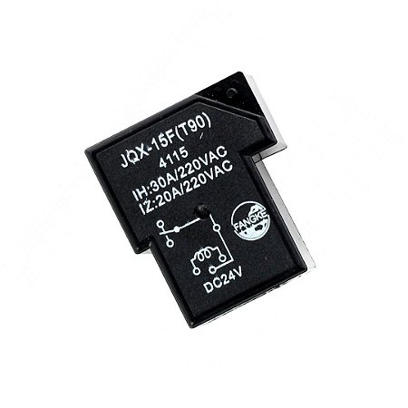 Relé de Potência JQX-15F T90 24V 30A 6 Pinos