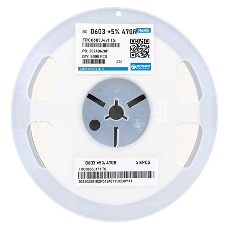 FRC0603J471 TS Resistor SMD 470R 0603 5% - Embalagem Tape 5.000 Peças