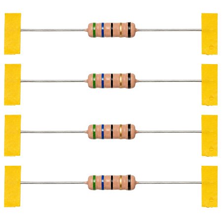 Resistor Axial 56 Ohms 5W 5% PTH DIP de Fio Carbono