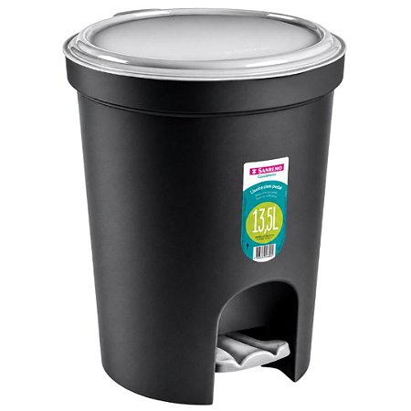 Sanremo Lixeira Red 13,5L em Plástico com Acionamento por Pedal