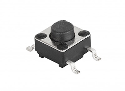 Chave Push Button Tátil SMD 6x6x5mm 4 Pinos 180°