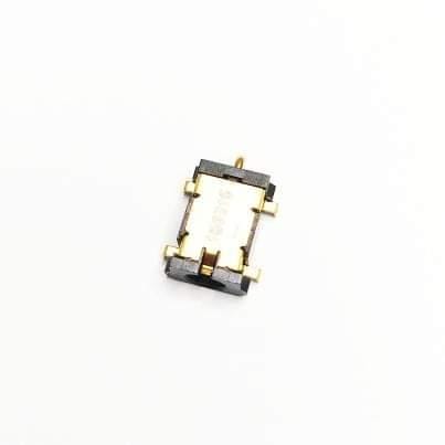 Conector DC Jack SMD 6 Terminais 90 Graus 3,6mm Preto 2DC2008-001111