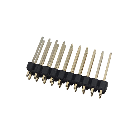 Barra de Pinos 20 Vias 2x10 Macho Reta 2.54mm Altura 15mm