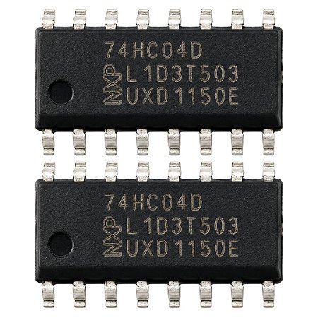 Circuito Integrado Lógico 74HC04D SO-14 SMD Hex Inverter NXP