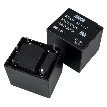 Relé de Potência MKB-5L-12 12VDC 20A 5 Terminais