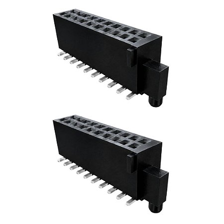 Receptáculo SMD Fêmea 20 Vias 2x10 Pitch 1.27mm (SFC-110-T2-F-D-A)