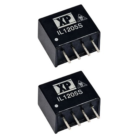 XP Power IL1205S Conversor de Corrente DC-DC Isolado 5V 2W SIP-4