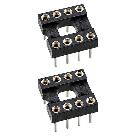 CPT-8 Cromatek Soquete Torneado 8 Vias PTH para CI DIP-8
