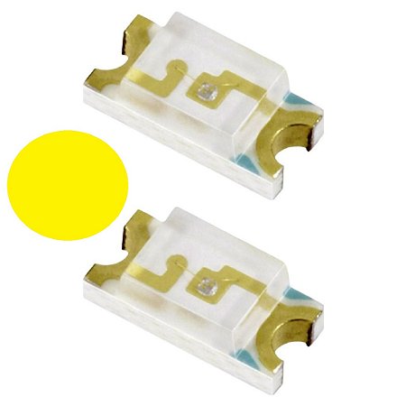 LED Amarelo SMD 1206 80mcd 20mA Foryard FYLS-1206UYC