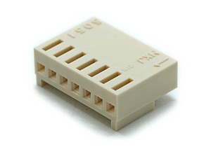 Conector Fêmea 6 Vias Passo 2.54mm 180° DS1070-SCV06