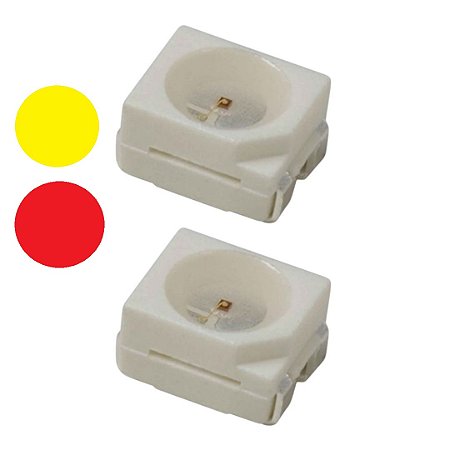 LED SMD 3528 Duas Cores Amarelo/Vermelho