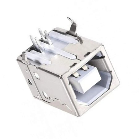 Conector USB Tipo B 4 Vias Fêmea 90° YH-USB03