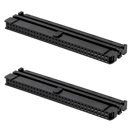 Conector Fêmea 64 Vias 180° Latch com Aliviador FC-64P DS1016-64MA2BB