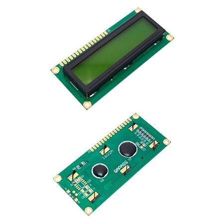 Display LCD 1602A 16 Colunas x 2 Linhas com Backlight Verde