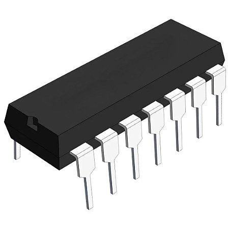 SN74HC07N Circuito Integrado DIP-14 PTH Texas Instruments