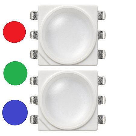 LED RGB 0,5W SMD PLCC-6 4040 PP6N-FFFE - Diodo de Potência