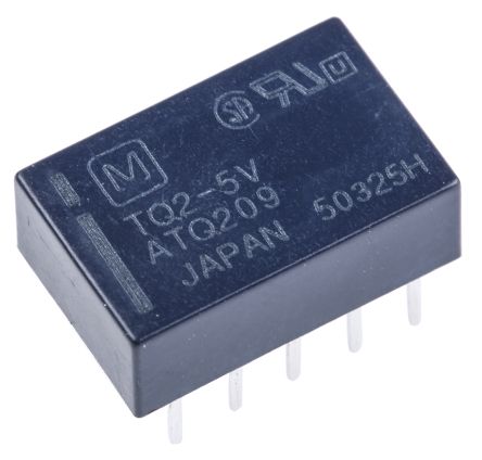 Relé de Sinal Fraco TQ2-5V Bobina 5VDC 1A 10 Pinos