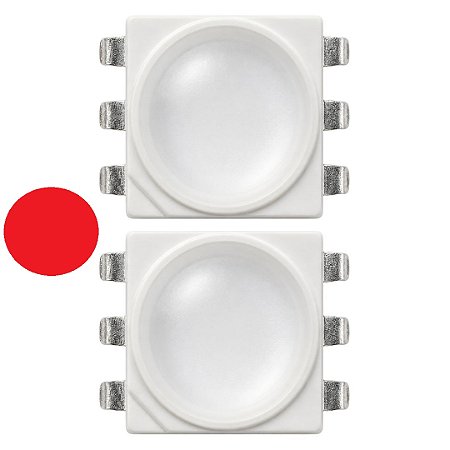 LED Vermelho de Potência 60mA 0,2W SMD 4040 Crab ProLight PP6N-TLRE