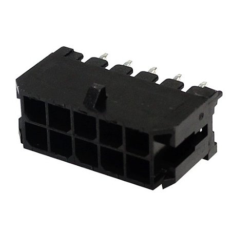 Conector Micro-Fit 3.0 MCFPQ-08 8 Pinos 2 Fileiras Macho 3mm PTH
