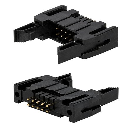 Header Box Conector 10 Vias (2x5) com Trava Ejetora DS1011-10SBSIB7-B