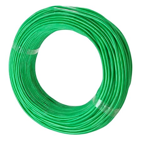 Fio Flexível 26AWG 0,14mm² Verde - Bobina 100 Metros para Eletrônica