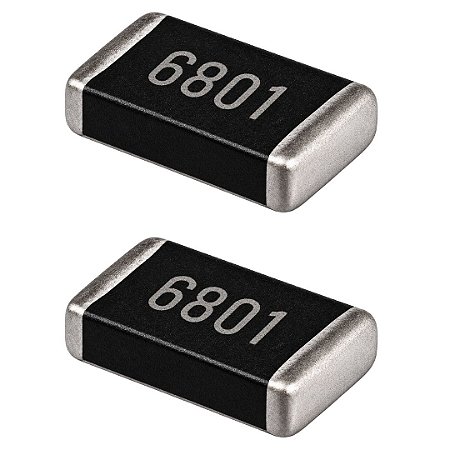 Resistor SMD 6.8KΩ 6801 1206 1% RC1206FR-076K8 - 100 Unidades