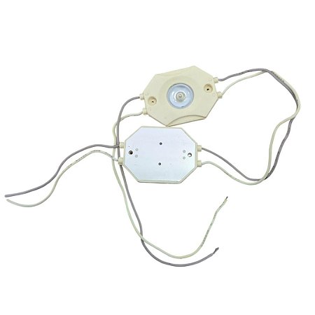 PO511F-W Kit com 2 Módulos LED Branco SMD 2W Alimentação 12V