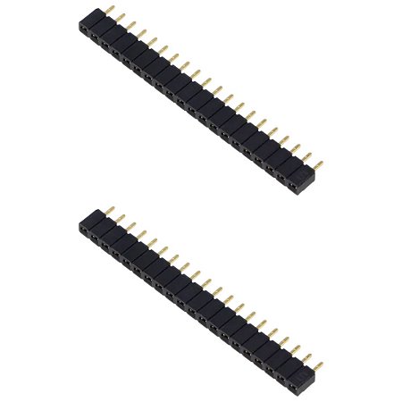 Receptáculo Fêmea 20 Contatos 1x20 Passo 2,54mm Samtec SLW-120-01-G-S