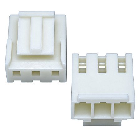 Alojamento KK 3 Pinos Fêmea Passo 3.96mm com Trava (I-DS1073-SCW003)
