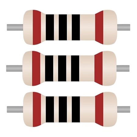 100x Resistor 100Ω ±1% 0,25W Axial CR25