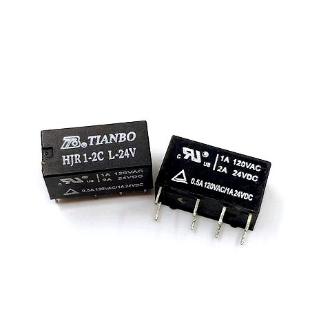 Relé Eletromecânico HJR1-2CL-24V 24V 2A 8 Pinos Tianbo