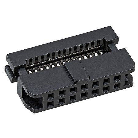 Conector Latch Fêmea 14 Vias Dupla Fileira 2x7 para Cabo Flat (FC-14P)