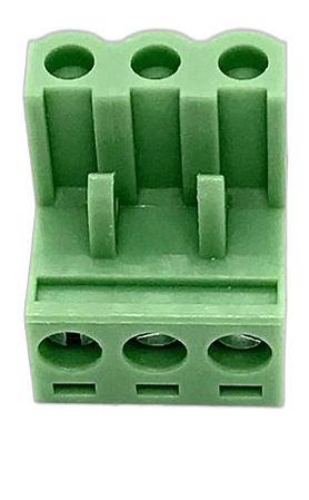 Borne Plugável Fêmea 3 Pinos - Passo 5,08mm 90° ZBK400R-5.08-03P