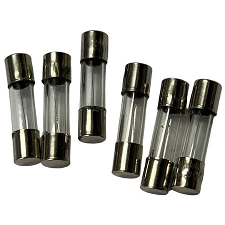 Fusível Rápido 6.25A 250V Corpo de Vidro 6x32mm Part Number V-3AGKF