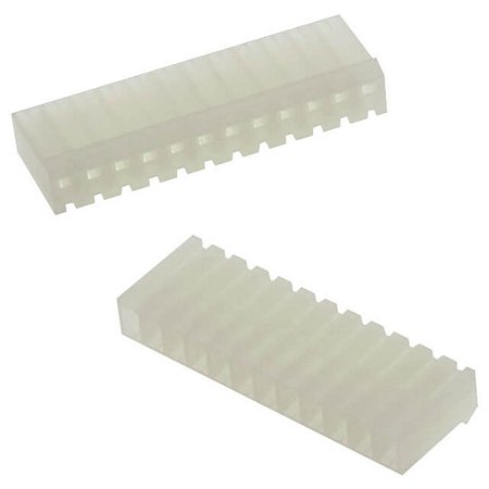 Conector KK Fêmea 12 Posições 3.96mm Alojamento DS1072