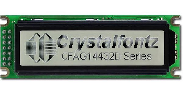 Módulo Display LCD Gráfico 144x32 White Backlight CFAG14432D-TFH-T#T