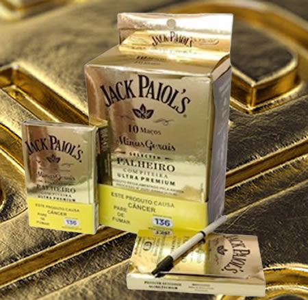 PALHEIRO JACK PAIOLS GOLD C/ PITEIRA - DISPLAY C/ 10 MAÇOS