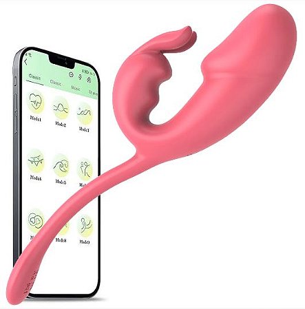 Vibrador Bullet Rabbit controlado App 10 Modos  Lover Viber