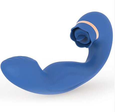 Vibrador Ponto-G e Clitóris (Vibração, Língua e Vai-e-Vem) - Lover Viber