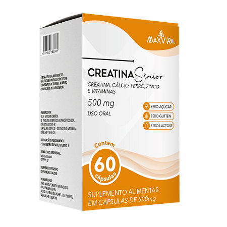 Creatina Sênior 60 cápsulas MaxViril