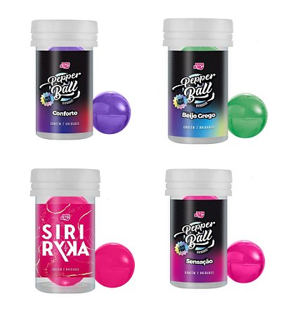 Kit 8uni Pepper Ball Meu Bum-Bum (Beijo Grego + Conforto + Sensação + Siririka)