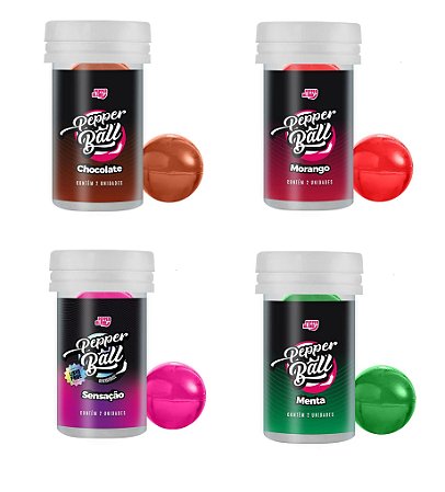 Kit 8uni Pepper Ball (Morango + Chocolate + Menta + Sensação)