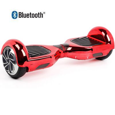Hoverboard Skate Elétrico Smart Balance Wheel 6,5 Polegadas com Bluetooth - Vermelho Metálico