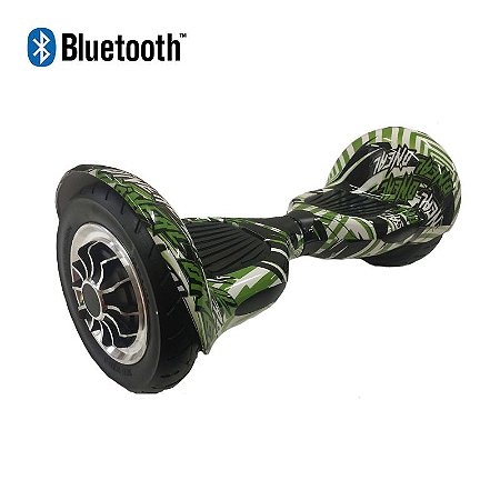 Hoverboard Skate Elétrico Smart Balance Wheel 10 Polegadas Bluetooth - Verde Colorido