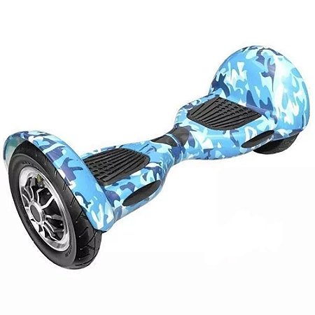 Hoverboard Skate Elétrico Smart Balance Wheel 10 Polegadas Bluetooth - Azul Colorido