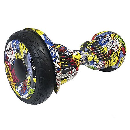 Hoverboard Skate Elétrico Smart Balance Wheel 10 Polegadas Bluetooth - Amarelo Colorido