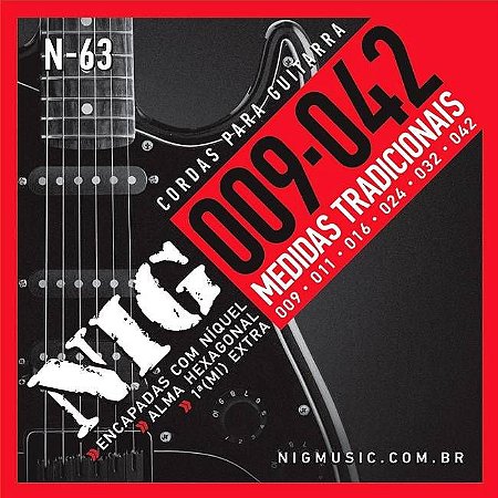 Encordoamento NIG Guitarra Leve 009 N63