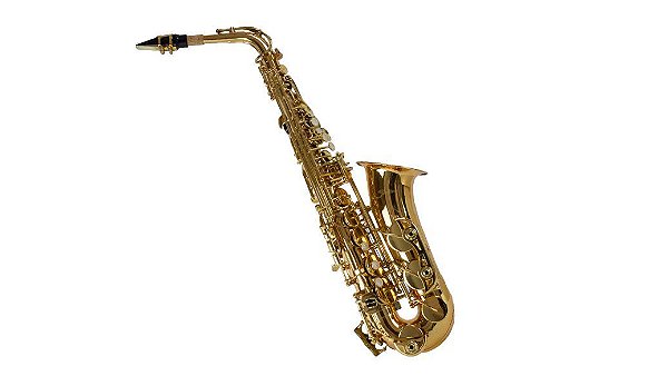 Saxofone Alto Shelter Eb SFT6430 Laqueado Dourado