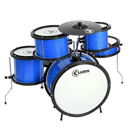 Bateria Infantil Luen Pop Azul